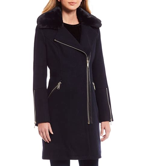 michael kors faux fur coat|Michael Kors wool winter coats.